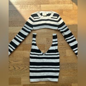 Two-Piece Stripe Top Set